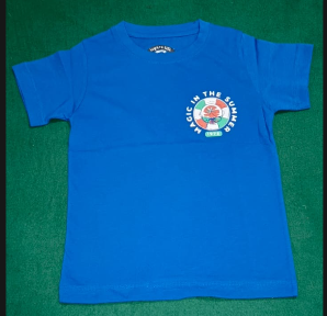 Kids' "Magic in the Summer" Cotton Tee – Vibrant Royal Blue Graphic T-Shirt