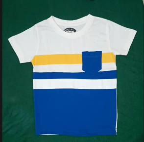 Kids Color Block T-Shirt with Pocket – Stylish Summer Casual Wear