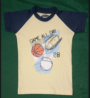 Kids' "Game All Day" Sports Raglan T-Shirt – Premium Cotton & Comfort Fit